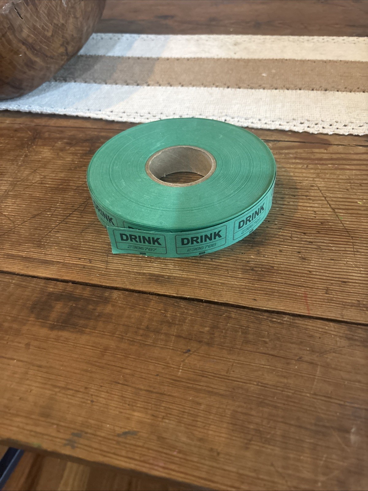 1000 Raffle Tickets Rolls, Drink Tickets Single Roll for Events used about 50