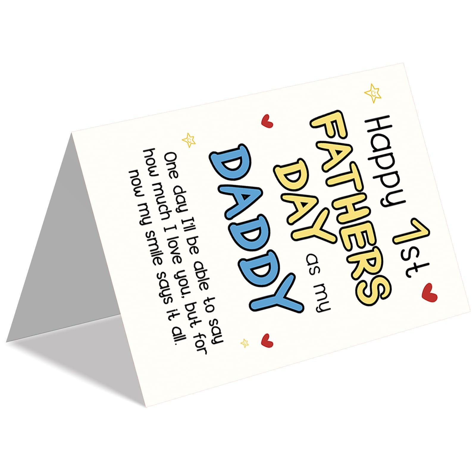 IDU First Fathers Day Card, Card Gifts 7 X 5 Inches, ZN-488
