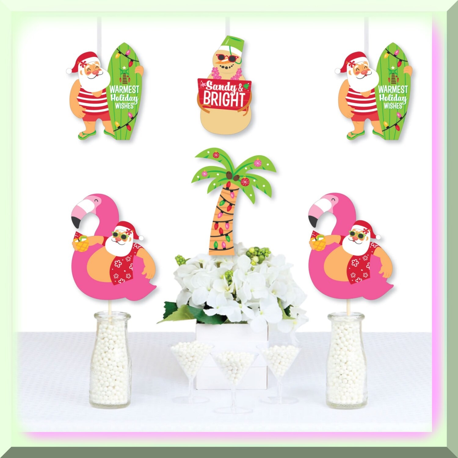 DIY Palm Tree Beach Party Decorations