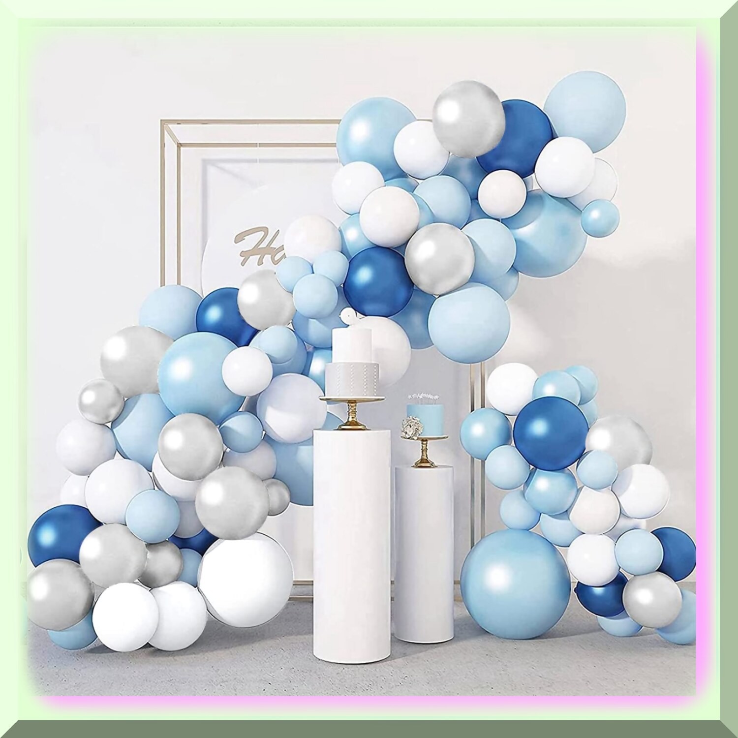 Blue Balloon Garland Kit for Celebrations