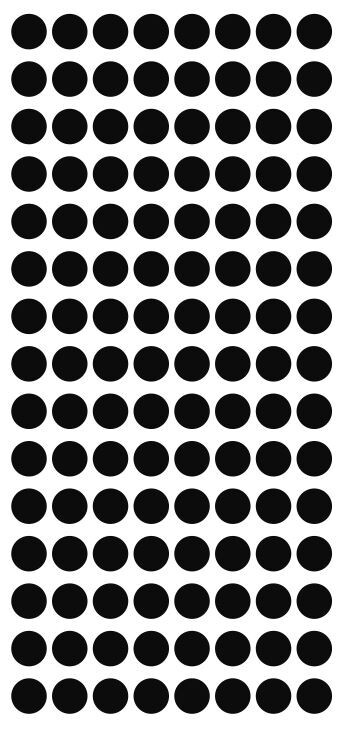 1/4″ Black Dots Round Vinyl Color Coded Inventory Label 1/4 Inch Dot Stickers