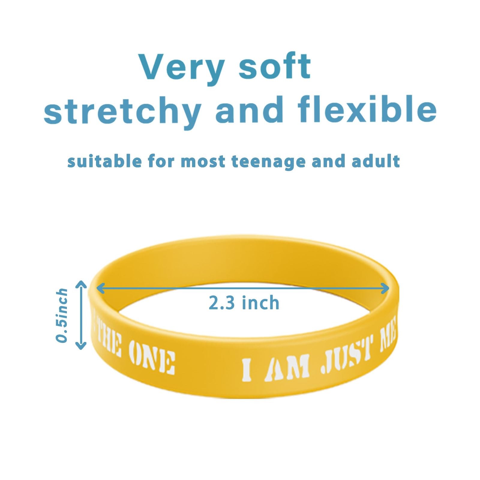 40 Pieces Inspirational Silicone Bracelets Motivational Silicone Wr