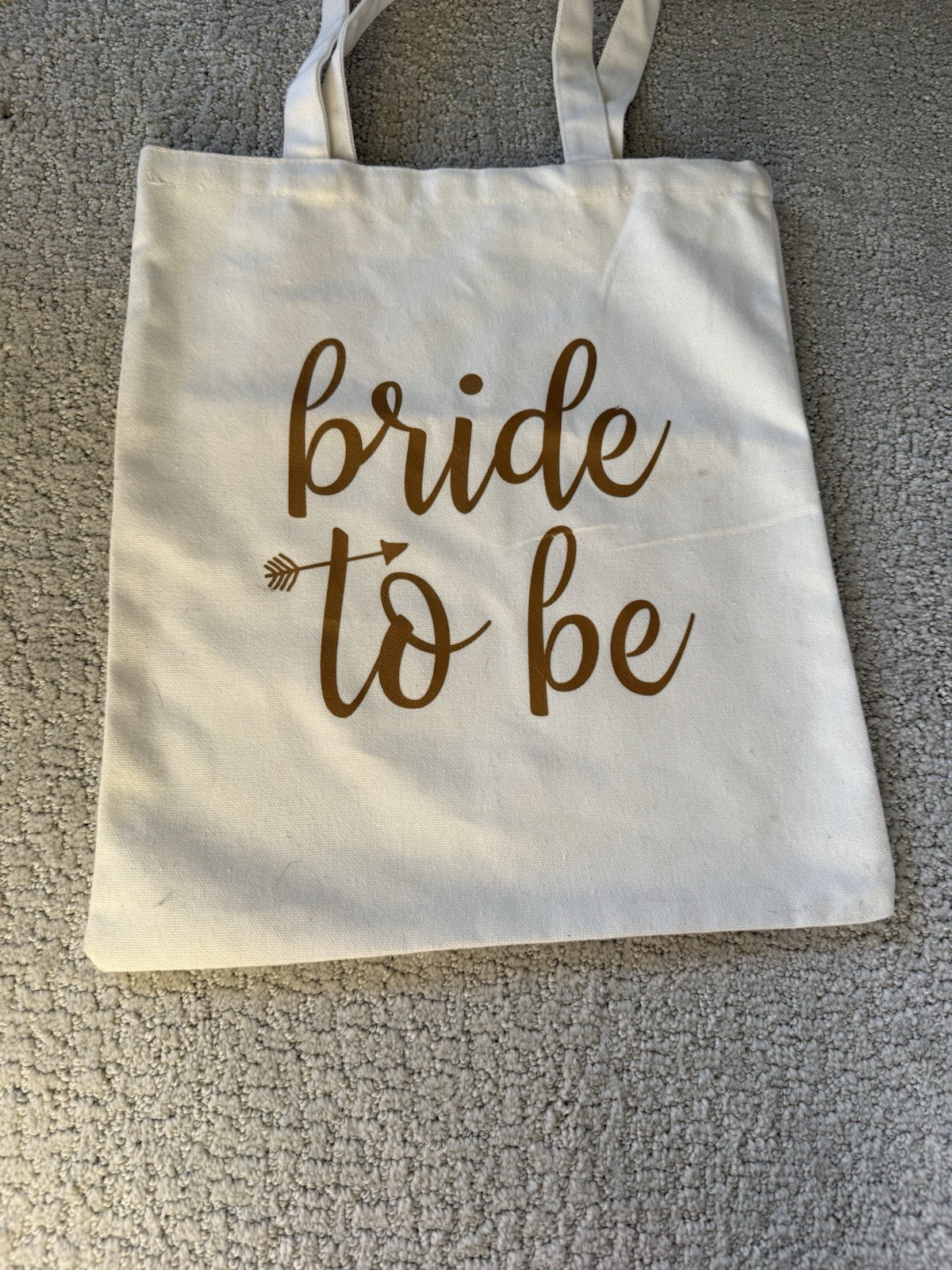 WHITE GOLD BRIDE TO BE TOTE BAG HEN PARTY DO KEEPSAKE GIRLS NIGHT OUT GOODY