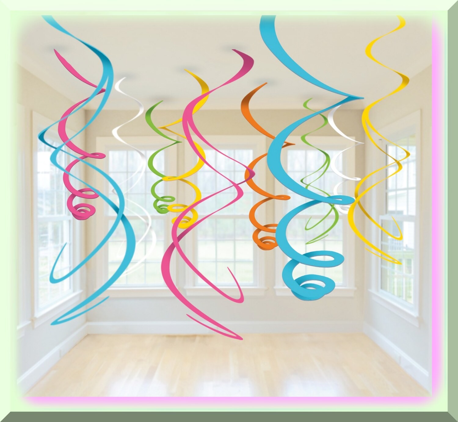 Purple Swirl Party Decorations 30 Pack