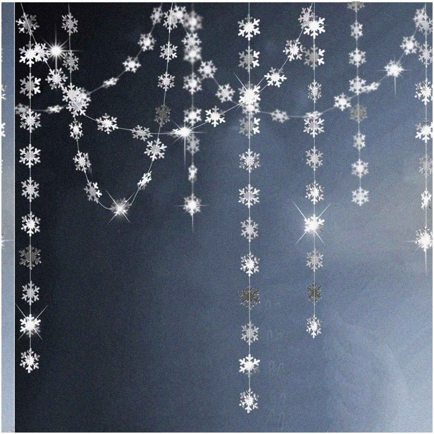 Winter Snowflake Garland for Frozen Birthday