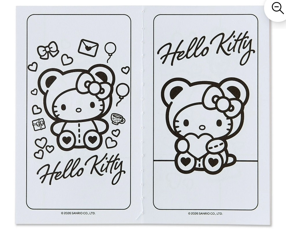 Hello Kitty Valentine’s Mini Play Packs 8pk Coloring Book Crayons Sticker
