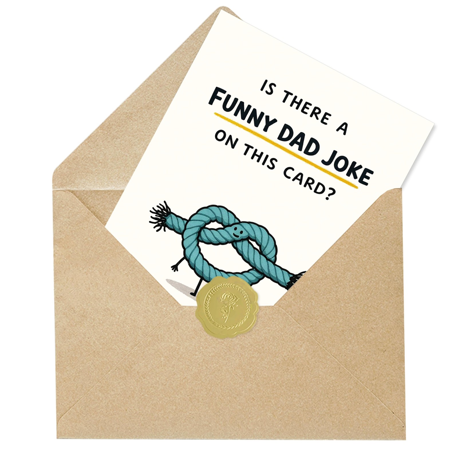 IDU Fathers Day Card, Funny 7 x 5 inches / 17.78 x 12.70 cm, ZN-523