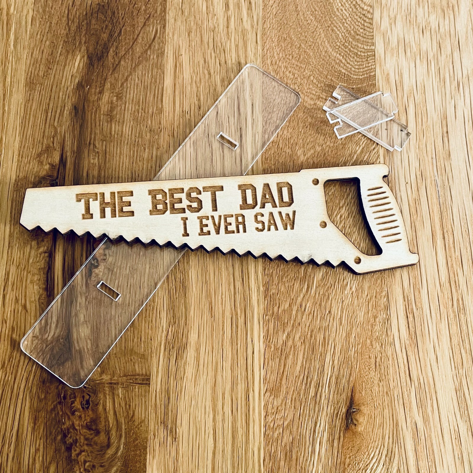 Best Dad I ever Saw Sign, Birthday present, Father’s Day gift, Laser cut Wood