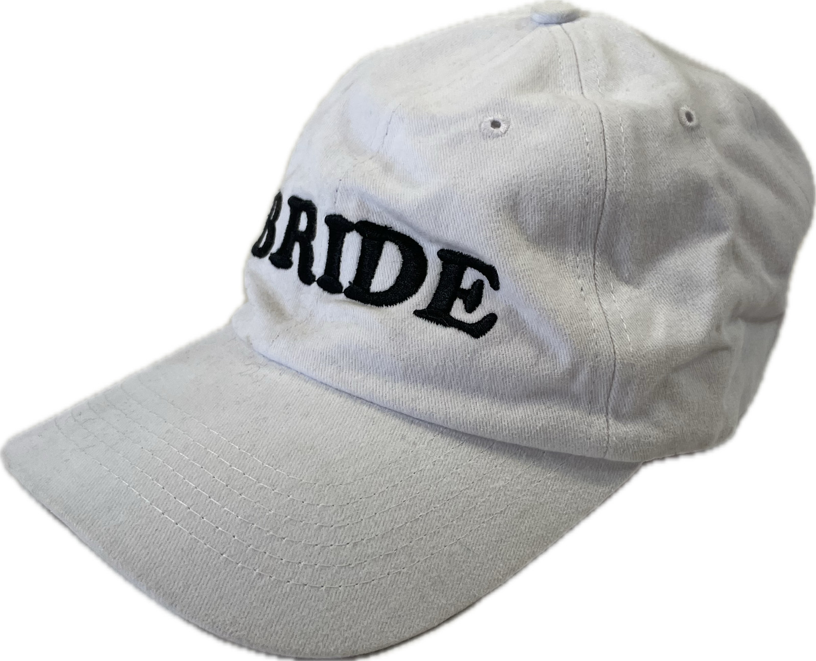 Bride Baseball Cap Strapback Hat Bachelorette Party Wedding Squad Wear White