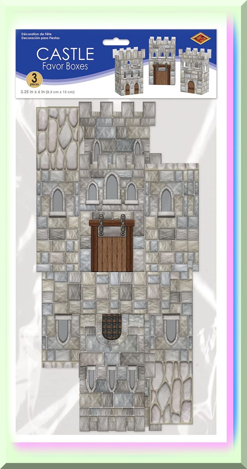 Colorful Castle Party Favors for Birthdays
