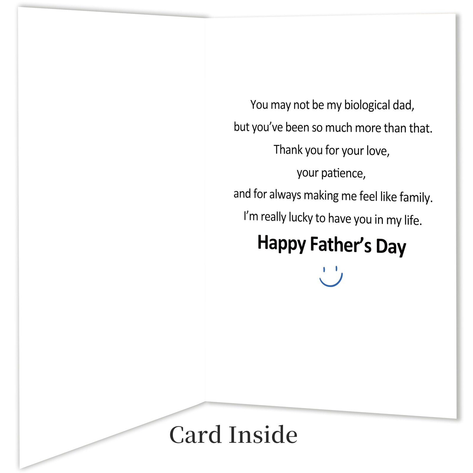 Smithtuy Step Dad Fathers Day Card, 7 X 5 Inches / 17.78 X 12.70 Cm, SY-267