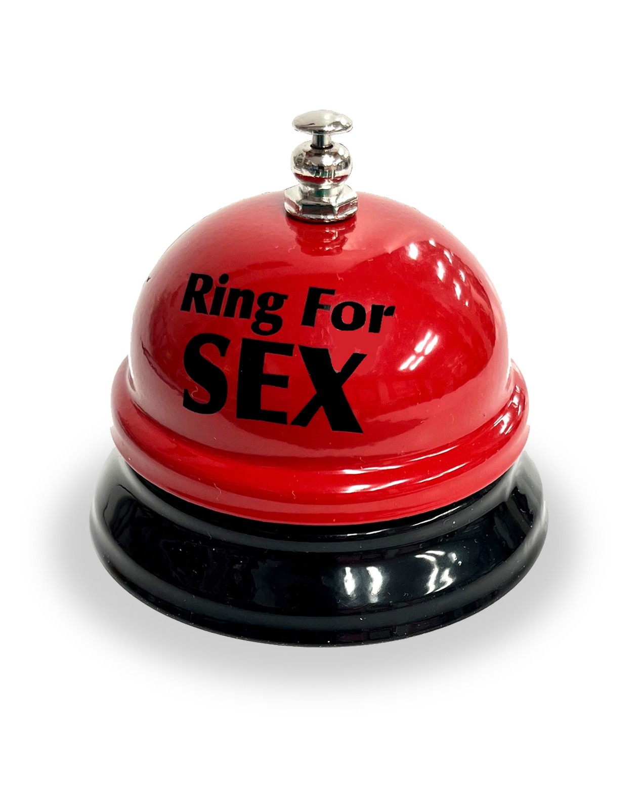 RING FOR SEX BELL – Red Hot Bedroom Office Desk Gag Joke Bar Man Cave Kitchen