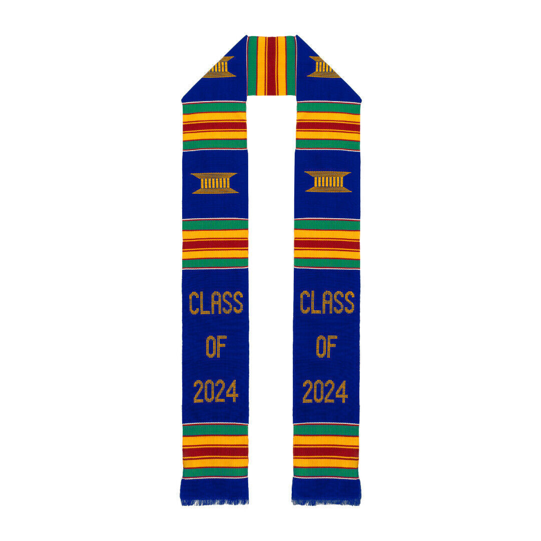 ‘Class of’ Kente Cloth Graduation Stole – Various Years / Colours