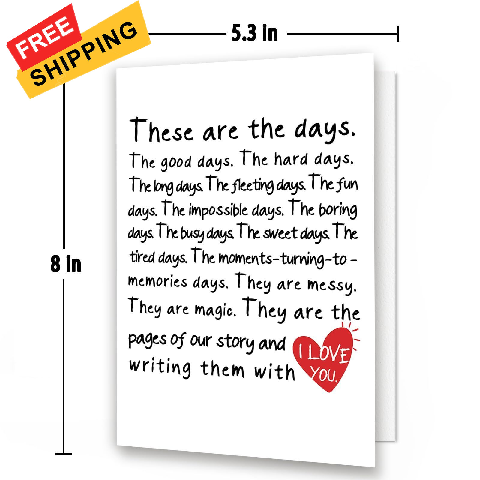 HEJOYN Mothers Day Gifts for Wife, 8×5.3 inches, Mother’s day card 09