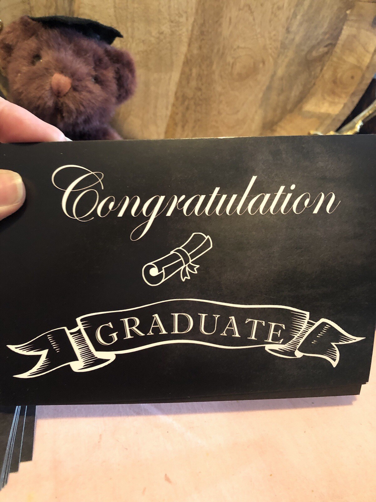 Graduation Gift Bear, Cake Topper/decor, Set Of 32 Advise For The Graduate Cards