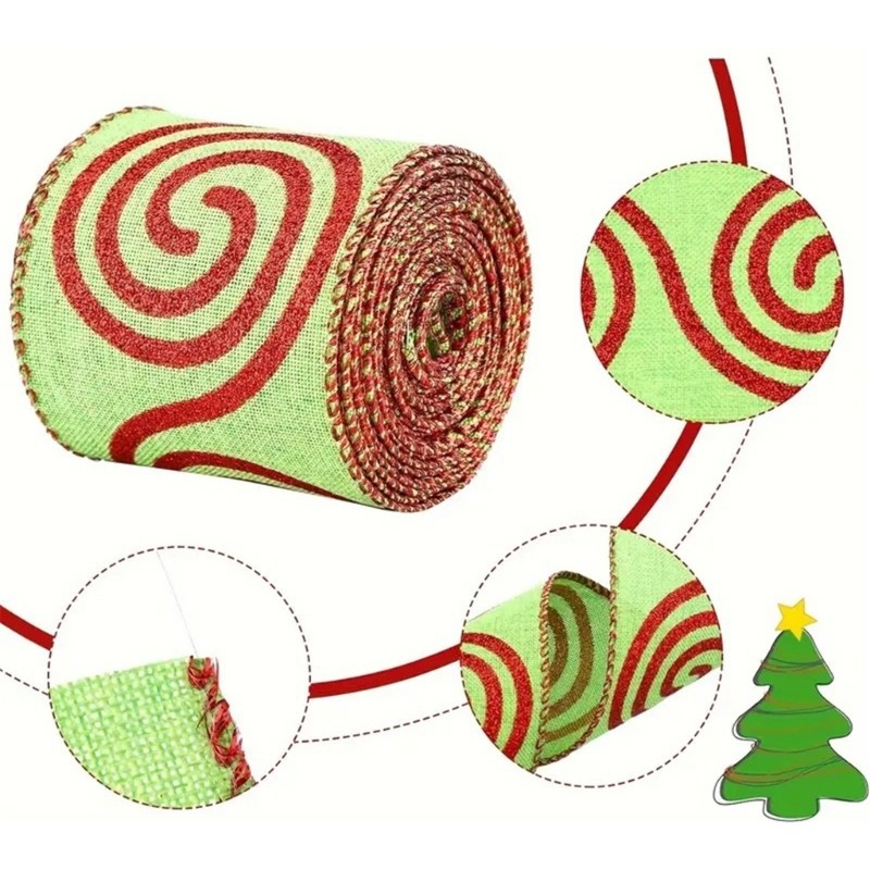 Effective Christmas Gift Wrapping Ribbons Charm in Assorted Color and Designs