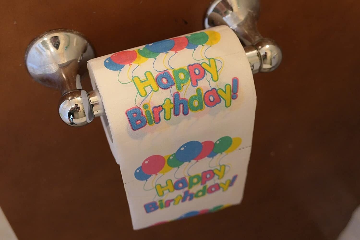 Happy Birthday Toilet Paper – Bathroom Potty Party Favor Fun Gag Novelty