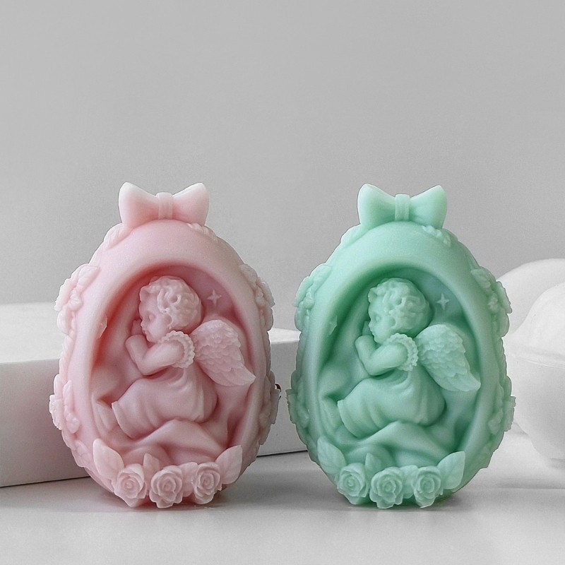 Sturdy Silicone Tabletop Display Mold For DIY Baby Angel Eggs Easter Ornaments