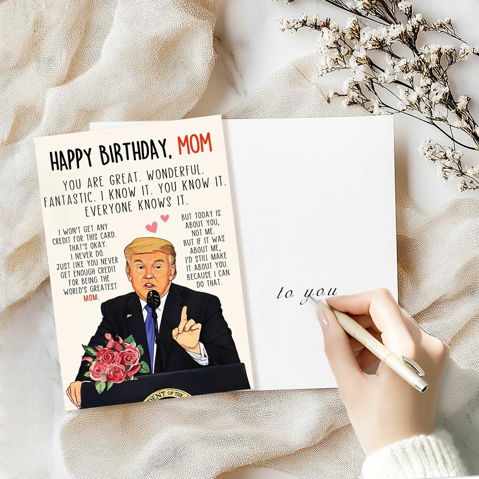 ACHICGIRL Funny Mom Birthday Card Gift From Son Daughter, ACH-135, ACH-135