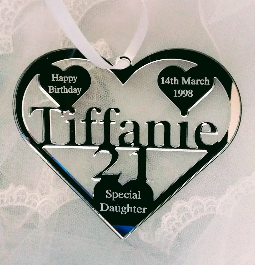18TH BIRTHDAY 21ST GIFT, ANY NAME PERSONALISED , SPECIAL NEICE DAUGHTER