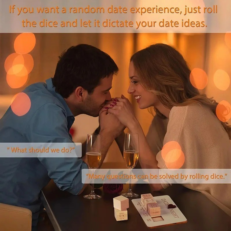 Date Night Dice After Dark Edition Date Night Wooden Dice Game For Couples Fun