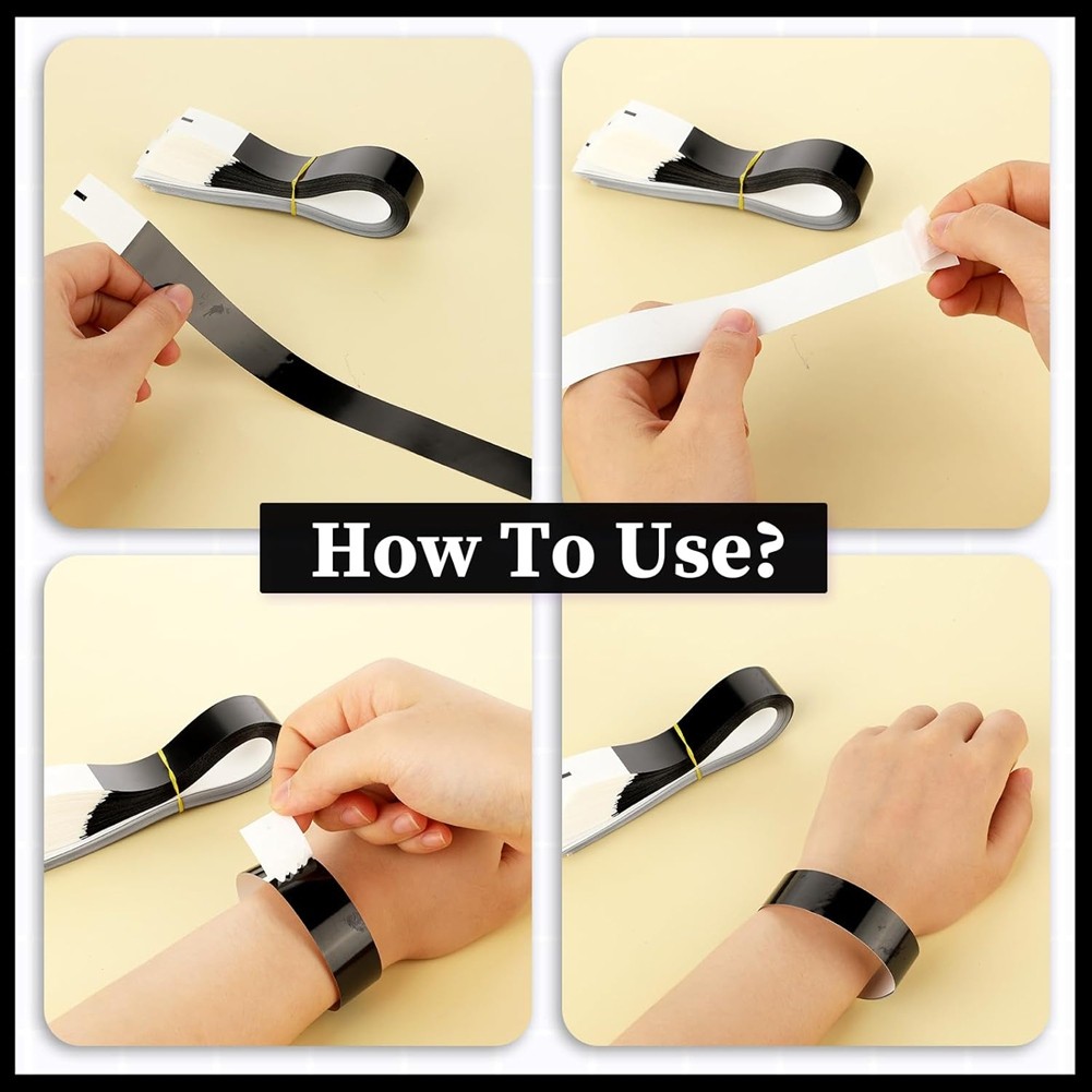 Bands for Events,200Pcs Party Wrist Bands Self-Adhesive Event Wristband7201