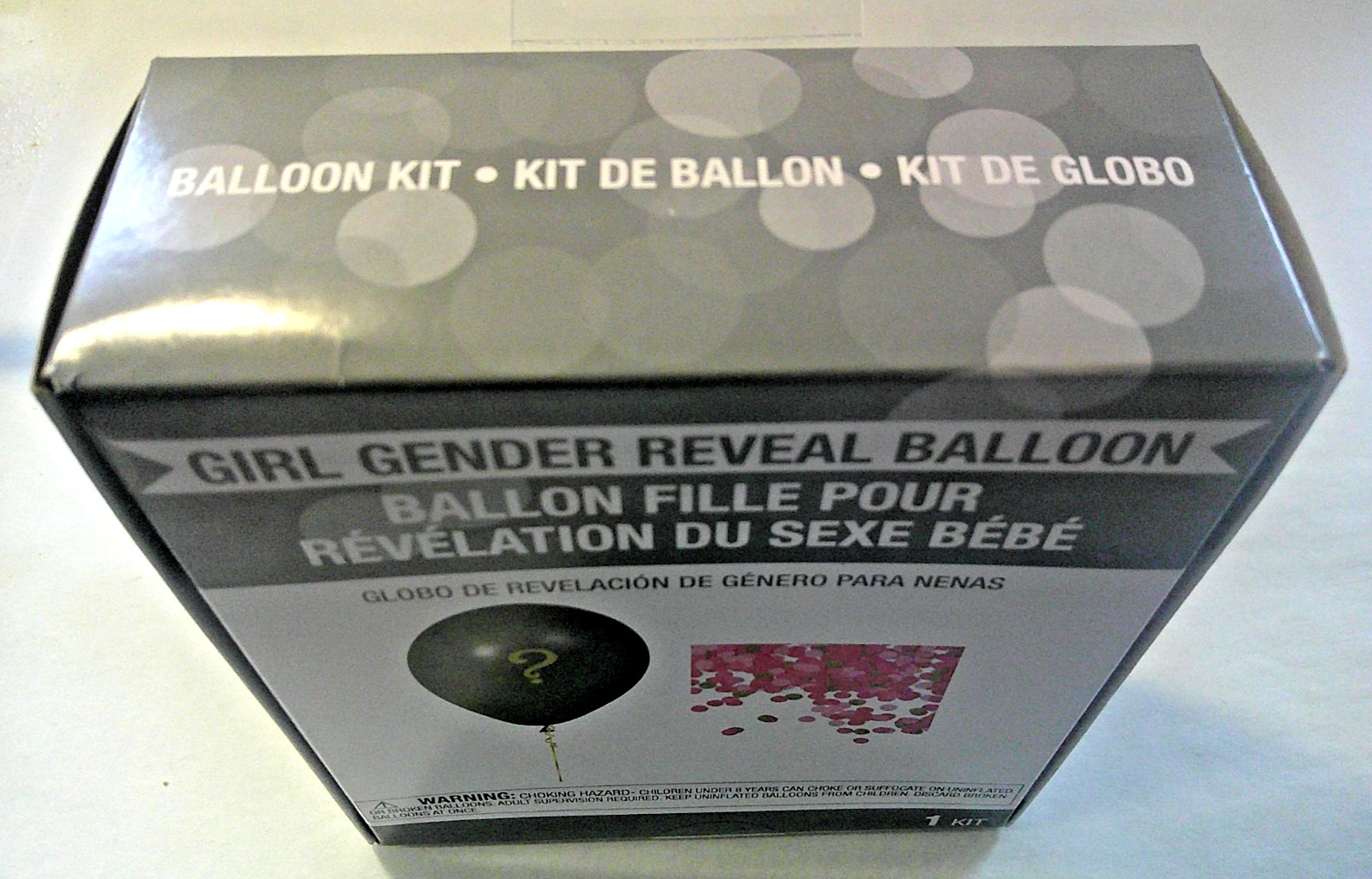 NEW! Gender Reveal Confetti Balloon Kit – PINK/GIRL