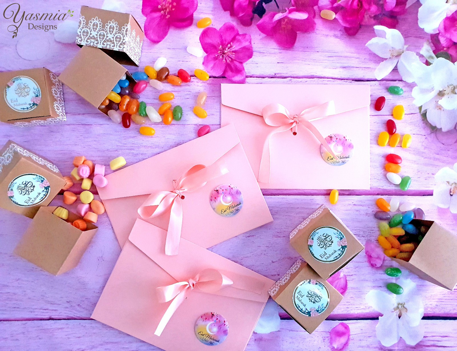 35 Eid Mubarak Stickers Decorations Cards DIY Cupcakes Picks Mixed Designs