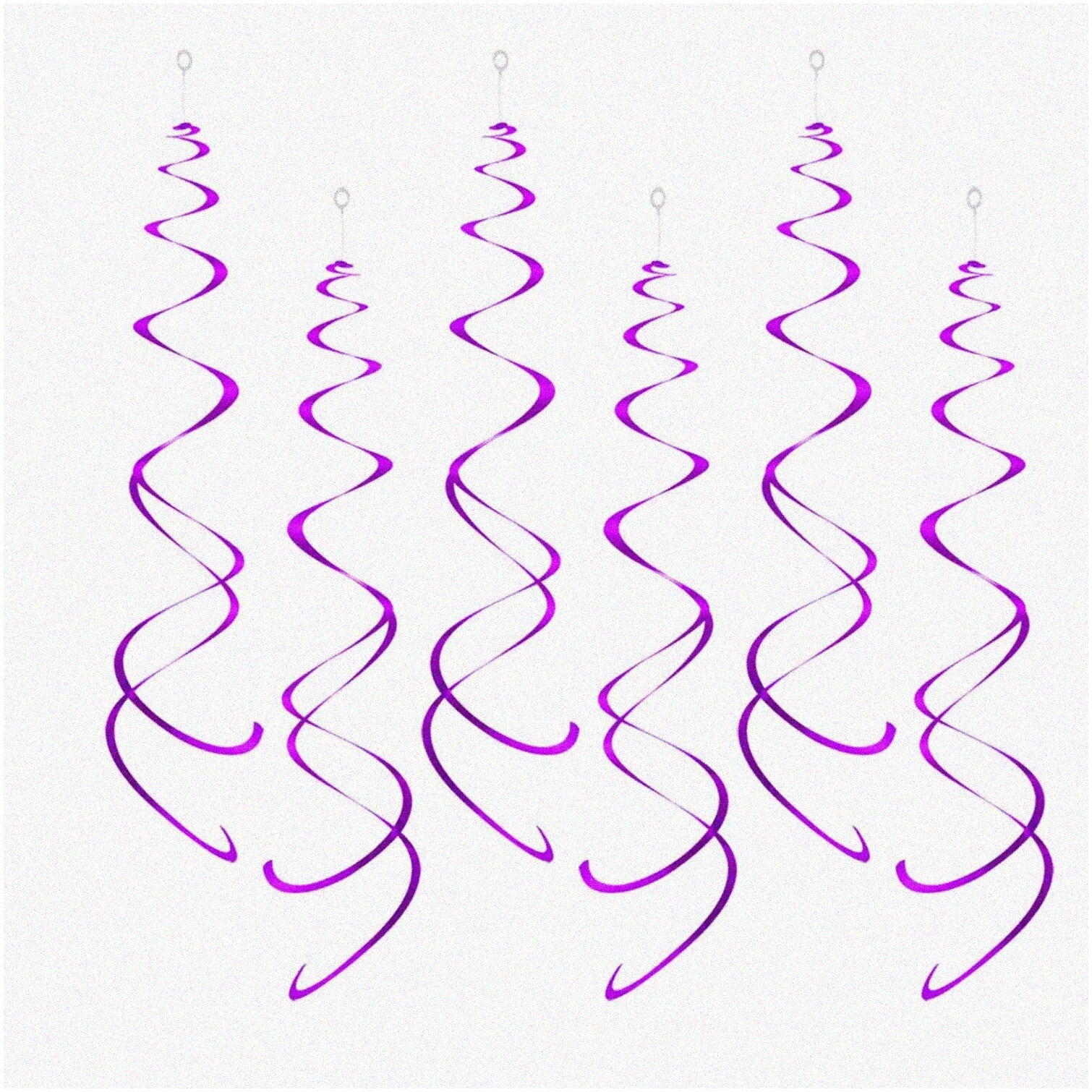 Purple Swirl Party Decorations 30 Pack