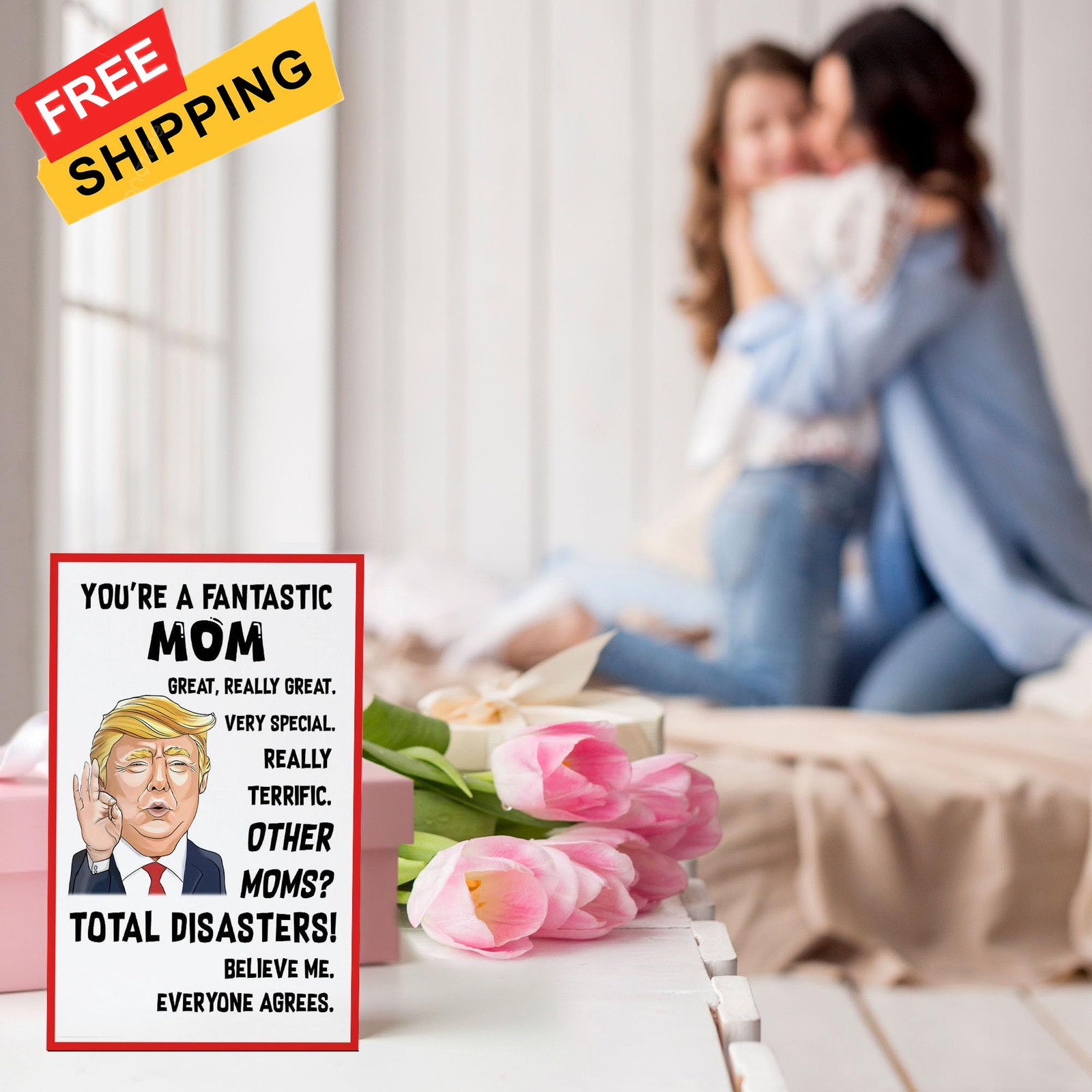 You’re A Fantastic Mom – Mothers Day Gift Card, 13.46 cm x 20.32 cm, Card 01