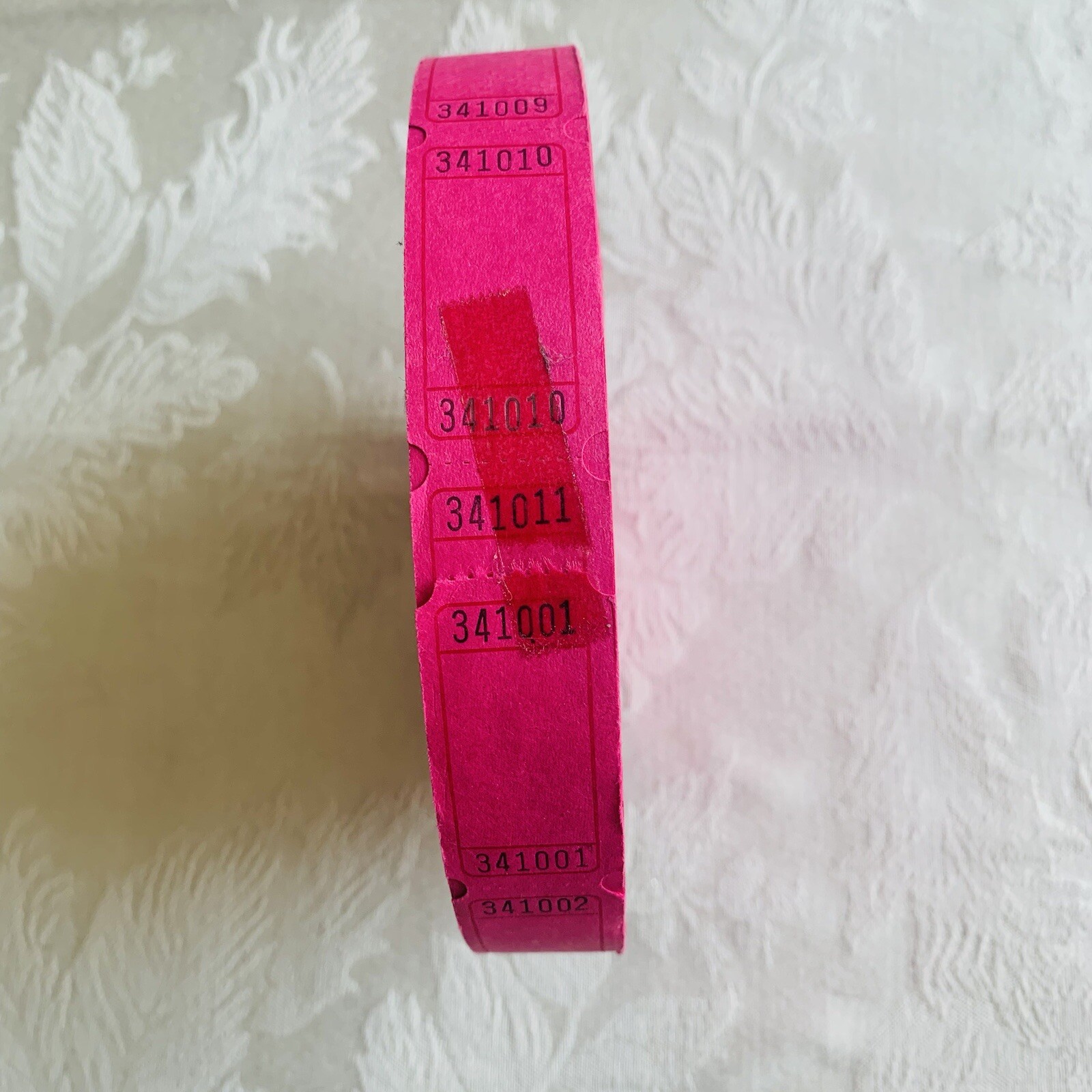 2000 Blank Ticket Roll Single Stub Raffle Tickets Hot Pink Party Giveaway