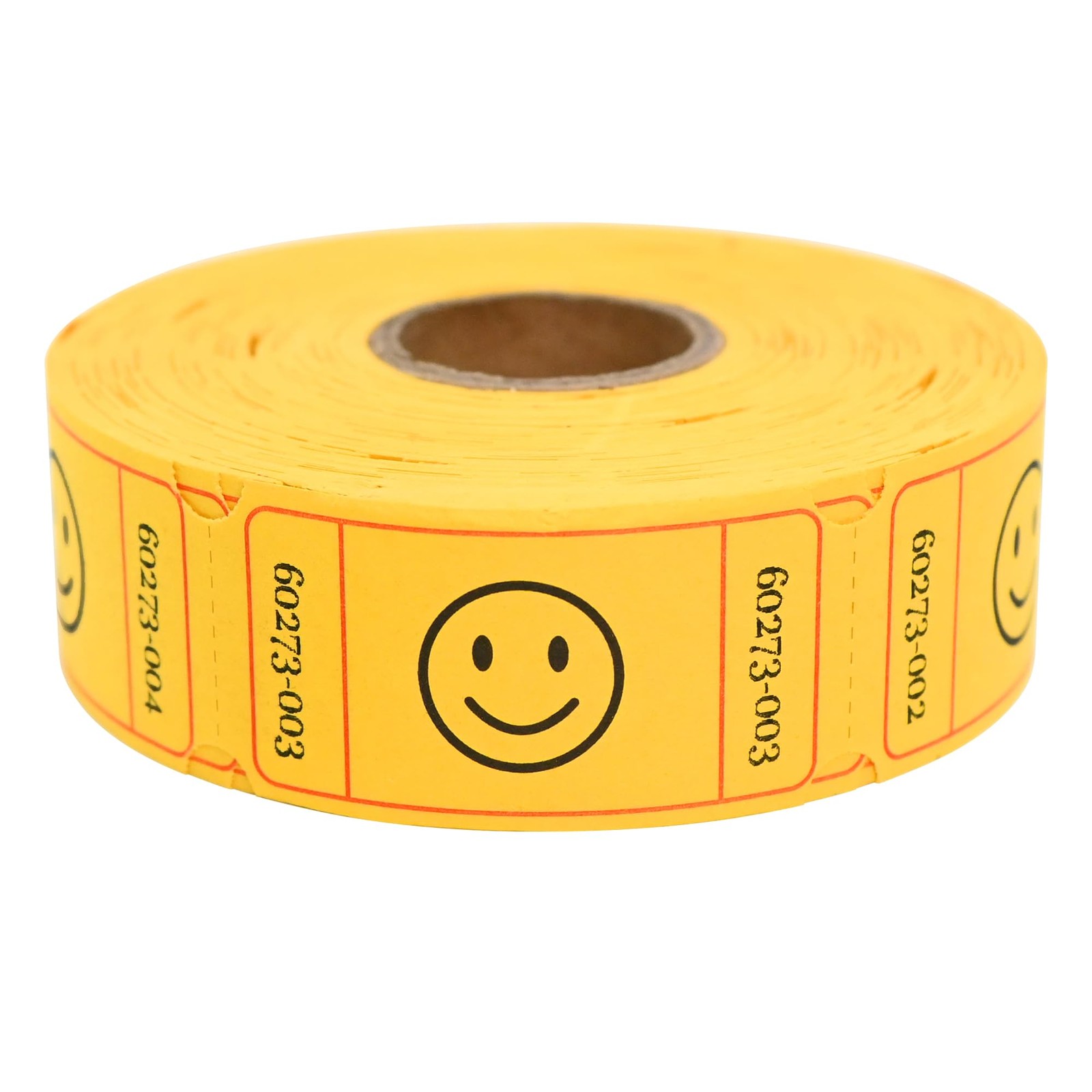 500 Raffle Tickets, Smile,Yellow6 Color Selection, Single Roll, Ticket for Ev…