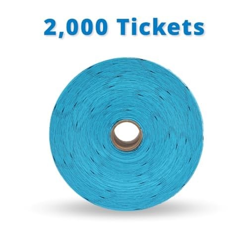 INDIANA TICKET CO. 2000 Raffle Tickets, Star, Blue, Single Roll, Tickets for …