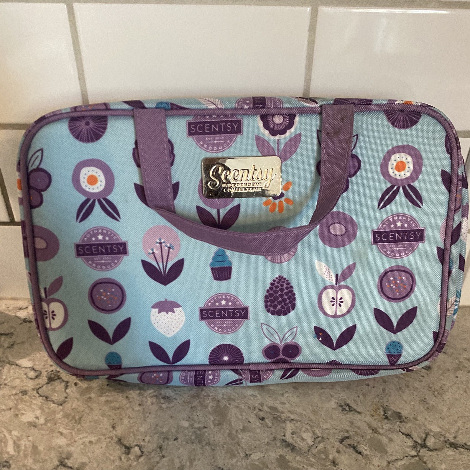 Scentsy Organizer Bag Colors Purple And Teal