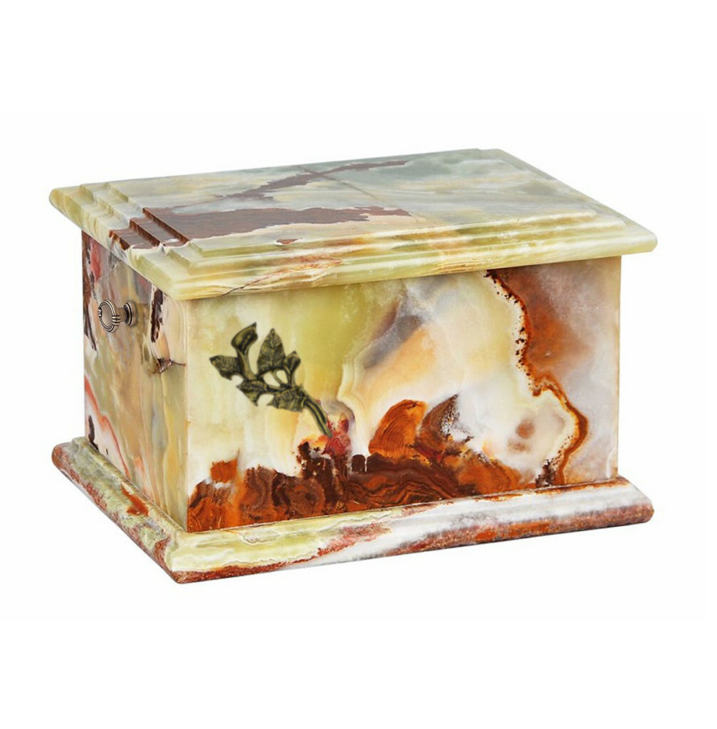 Stone Adult Cremation Casket Funeral Ashes urn Unique natural Memorial Casket