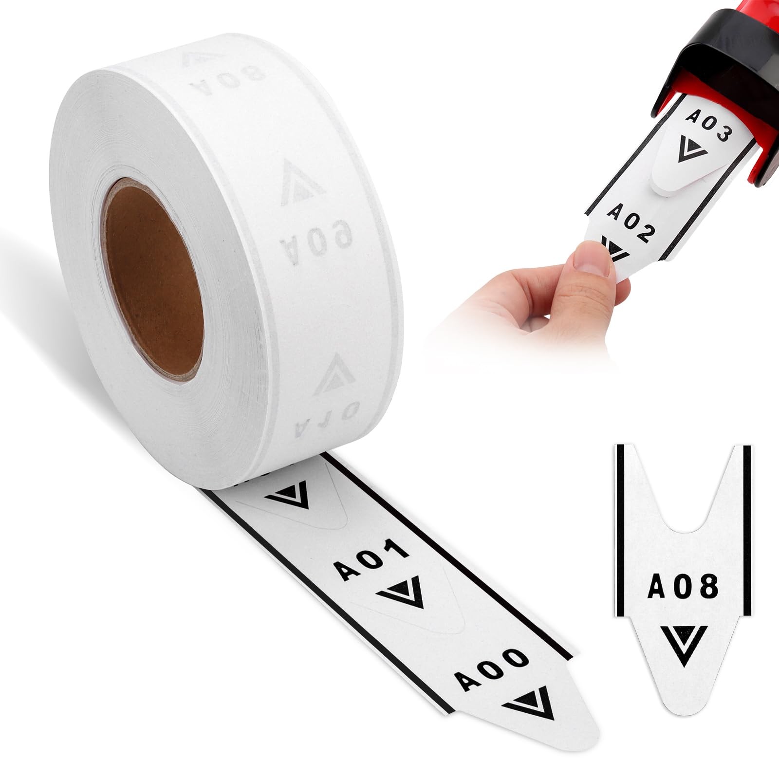 2000 PCS Take A Number Tickets 2Digit Roll A01E99 For D80 KT Dispenser
