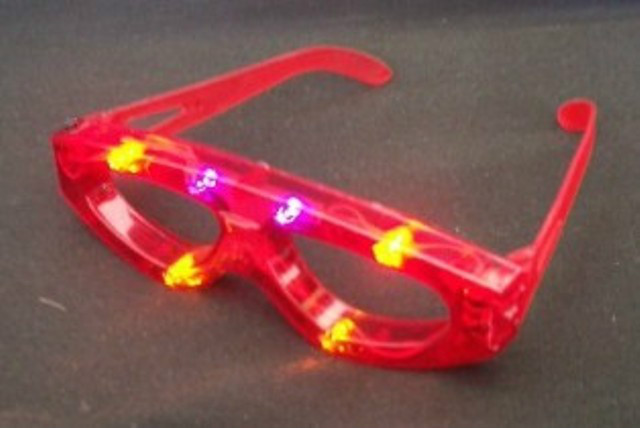 24 pcs Blinking Eyeglasses Multicolor LED Light Up Flashing Kids Gift Bag Filler