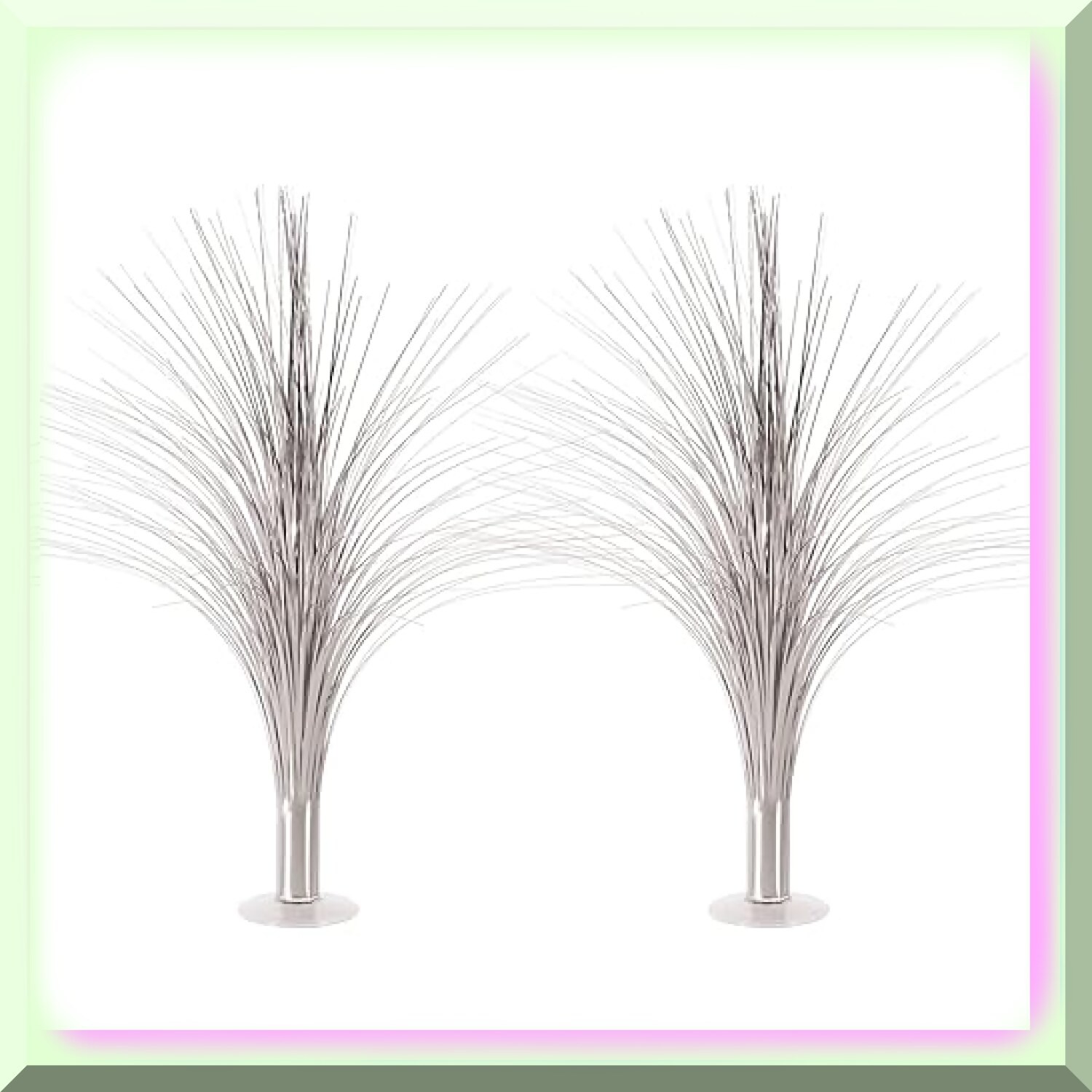 Silver Metallic Spray Centerpieces for Celebrations