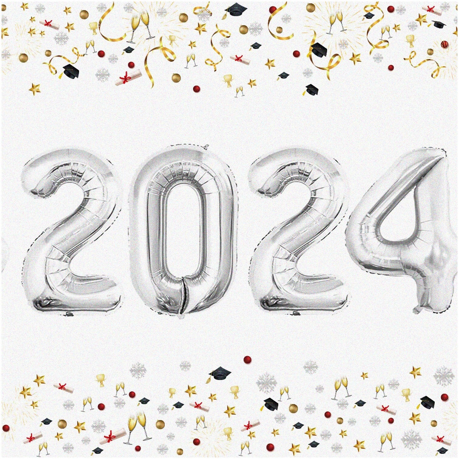 Silver 42 F Number Balloon for Celebrations
