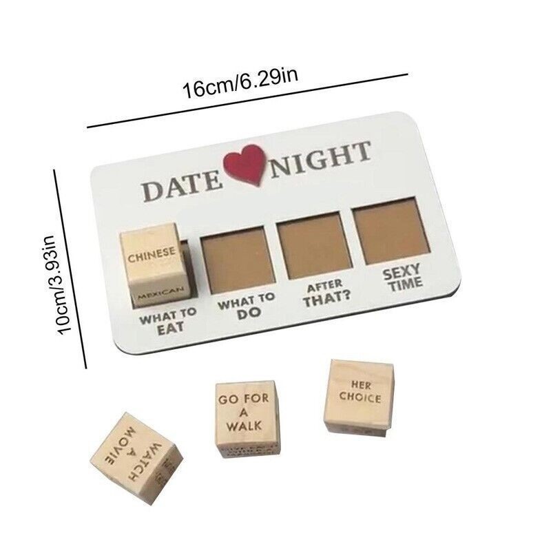 Date Night Dice After Dark Edition Date Night Wooden Dice Game For Couples Fun U