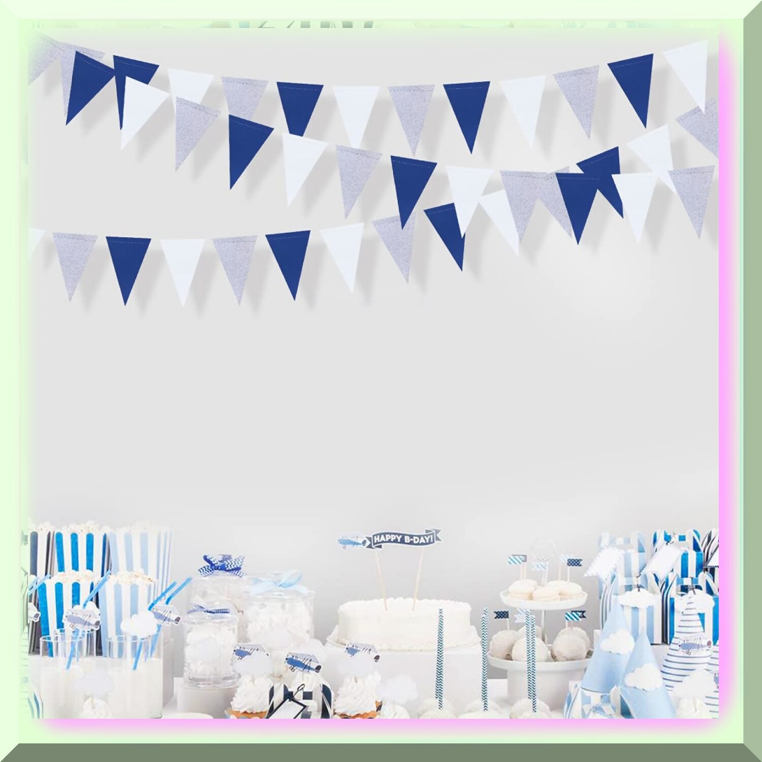 Nautical Triangle Banner Party Decorations 30 Ft