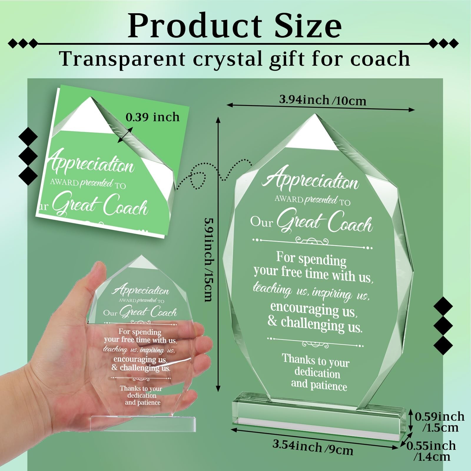 Panelee Thank You Gifts for Women Men Acrylic Appreciation Inspirational Gift…