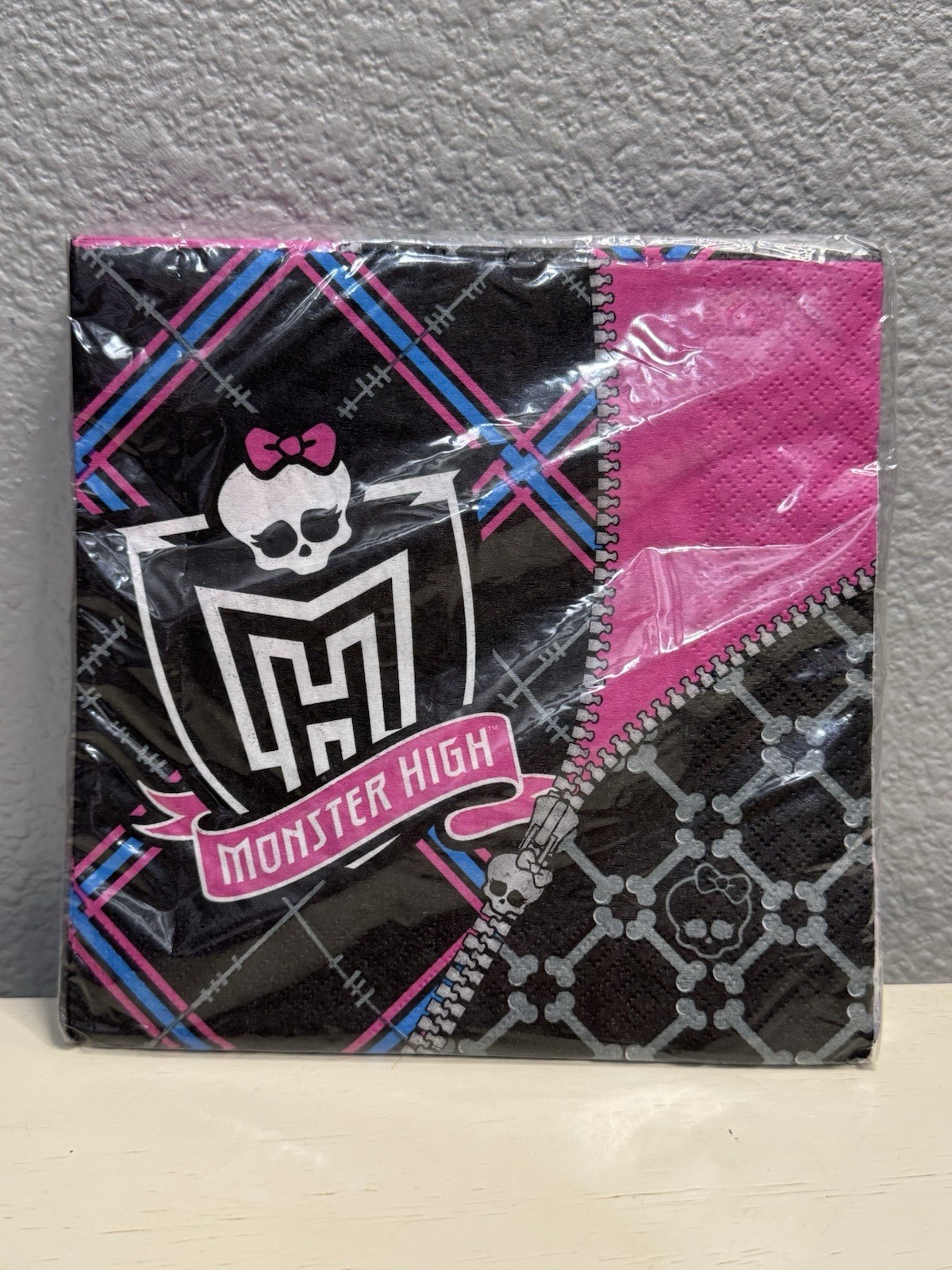 MONSTER HIGH Birthday Party Set Of 3; TOP HATS, Invitations And Napkins New