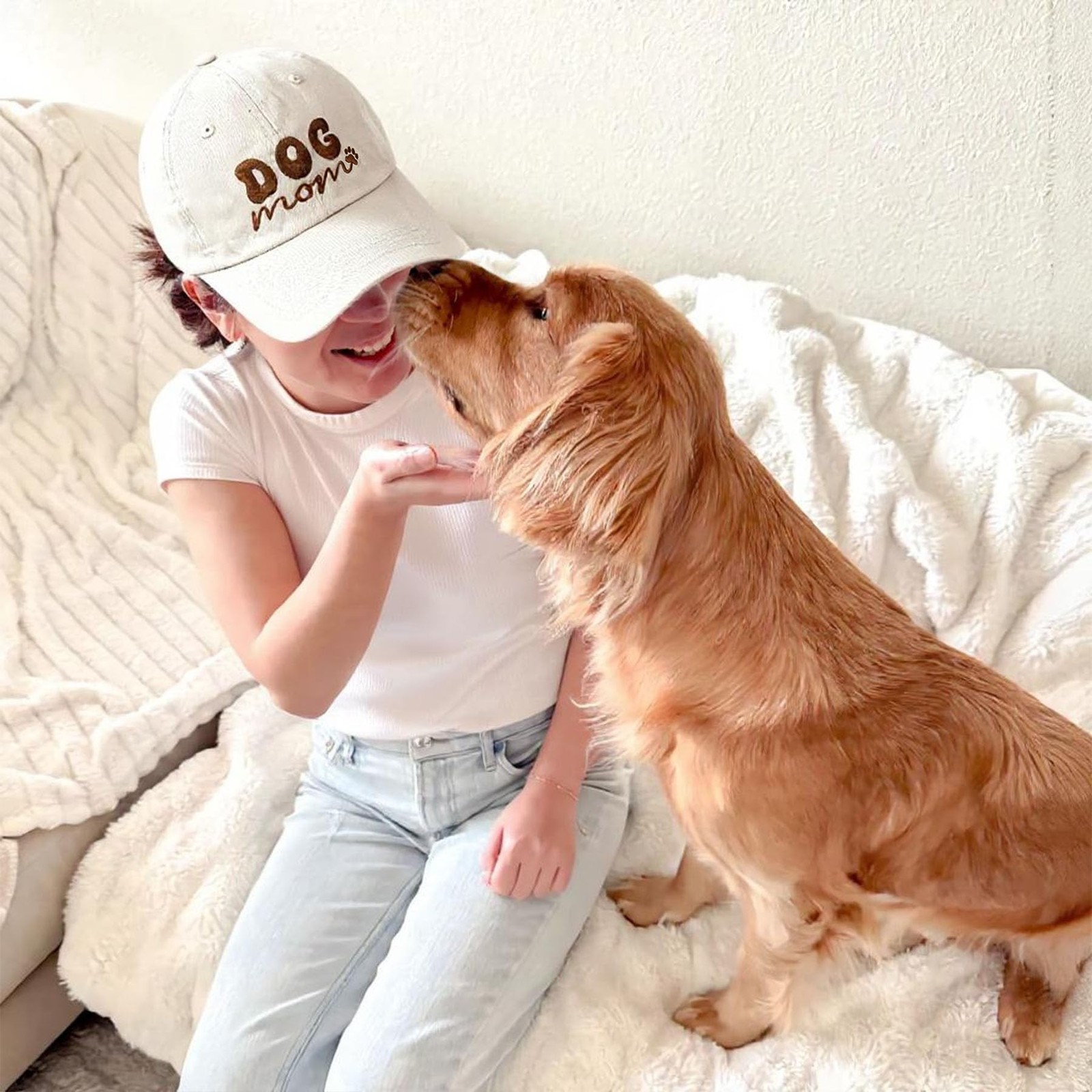 Dog Mom Hat, Dog Lover Gifts, Mama Gifts for Women, Adjustable Low Profile Un…