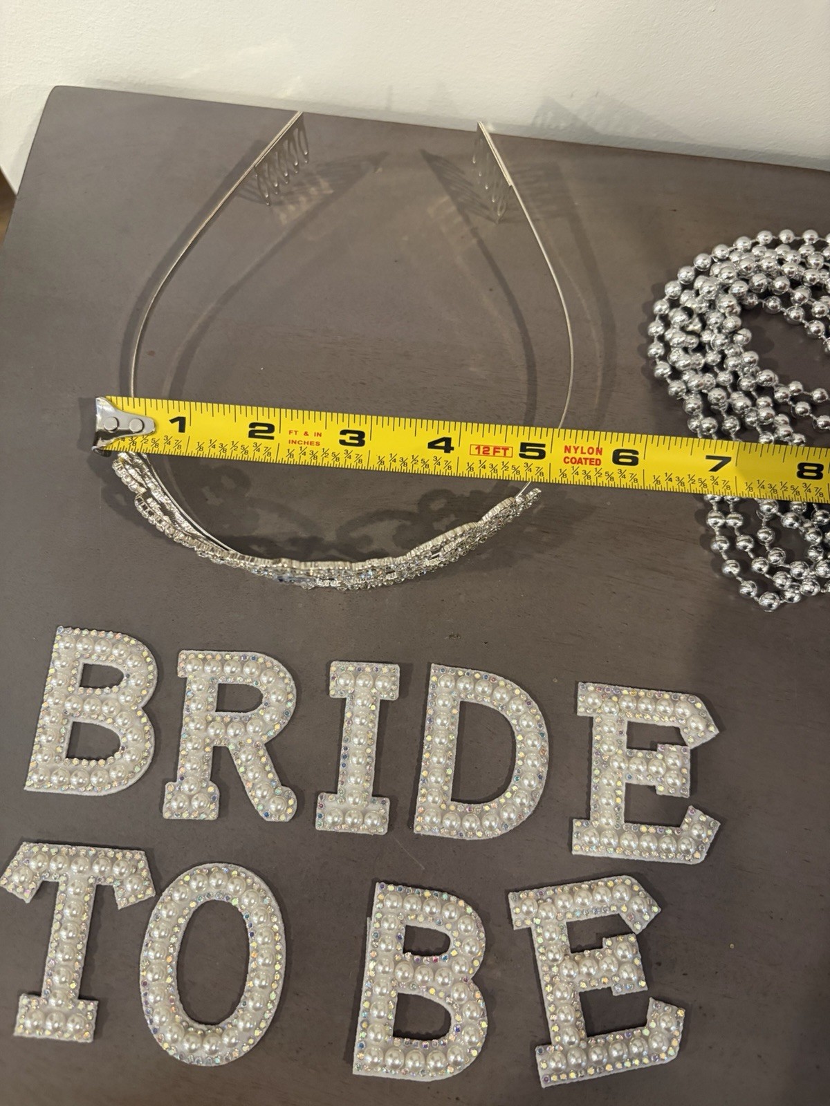 Bachelorette Bride To be Party Favors Crown, Beads, Veil, Bride To Be Letters