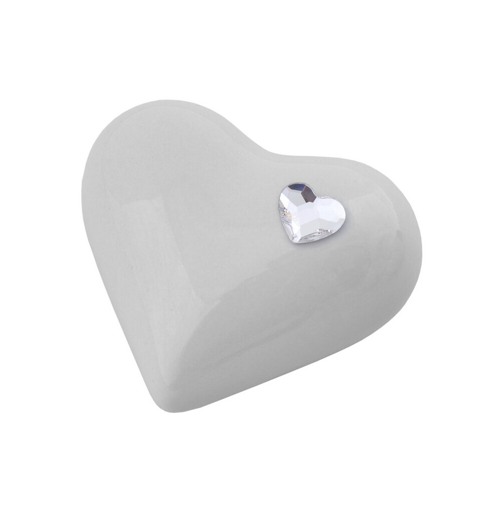 Umique Heart Shaped Ceramic Keepsake Cremation Urn for Ashes Mini Keepsake Urn