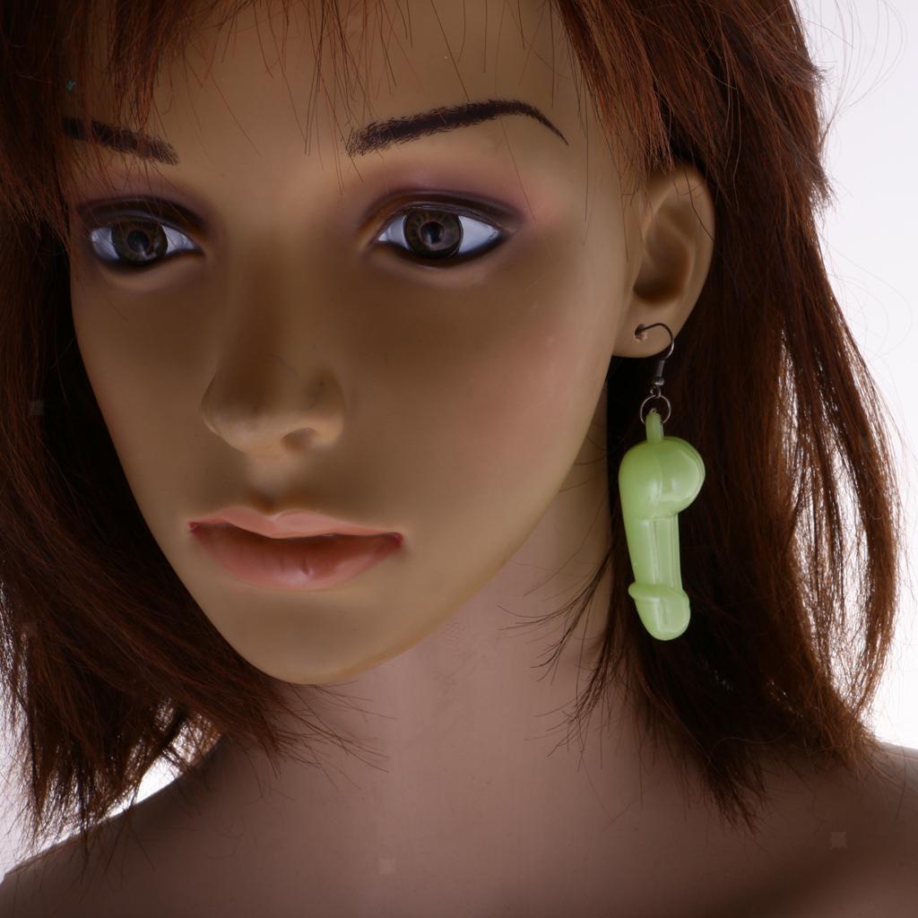 Fluorescent Pecker Earrings Hen Stag Night Party Joke Gift Adult Toys