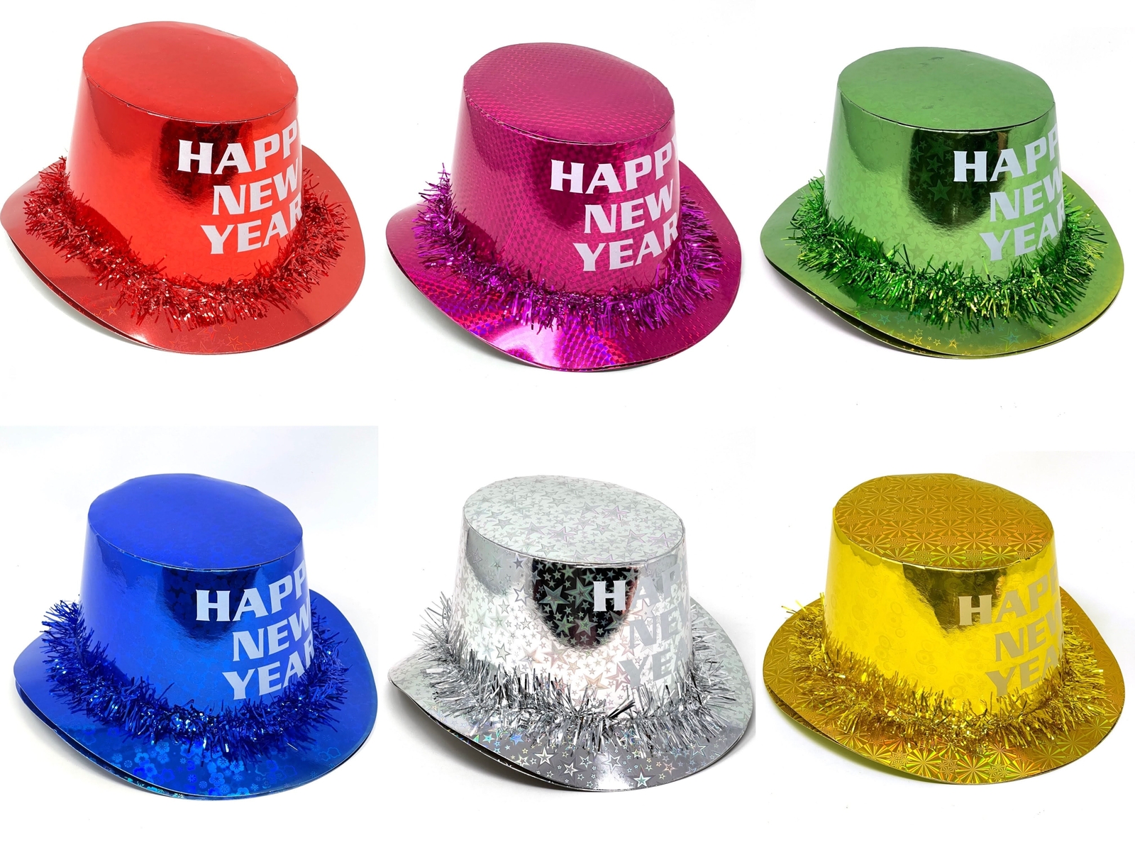 Happy New Year Paper Hat Assorted colors