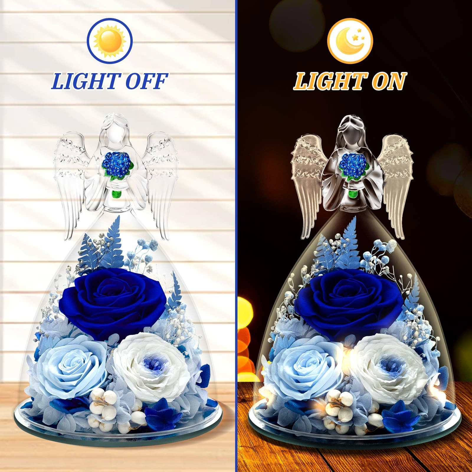 Mothers Day Flowers Roses Gifts for mom, Preserved Rose in Glass – Forever Fl…
