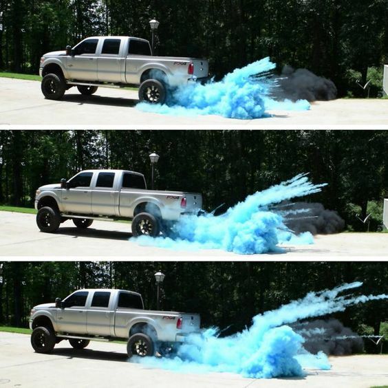 Burnout Black-Out 4 lbs Holi Powder – 2 lbs ea. Pink and Blue for Gender Reveals